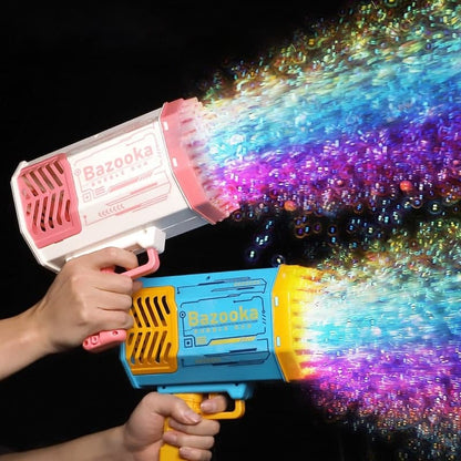 Magic Bubble Bazooka – Propulseur magique de bulles colorées rechargeable